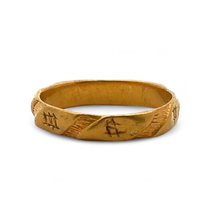A Medieval Posy Ring Dated 13Th To 15Th Century. A Medieval Posy Ring Dated 13Th To 15Th Century.
